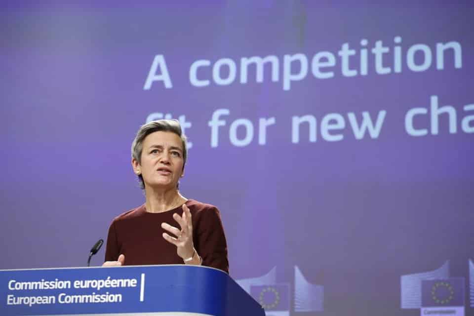 La comisaria de Competencia, Margrethe Vestager.