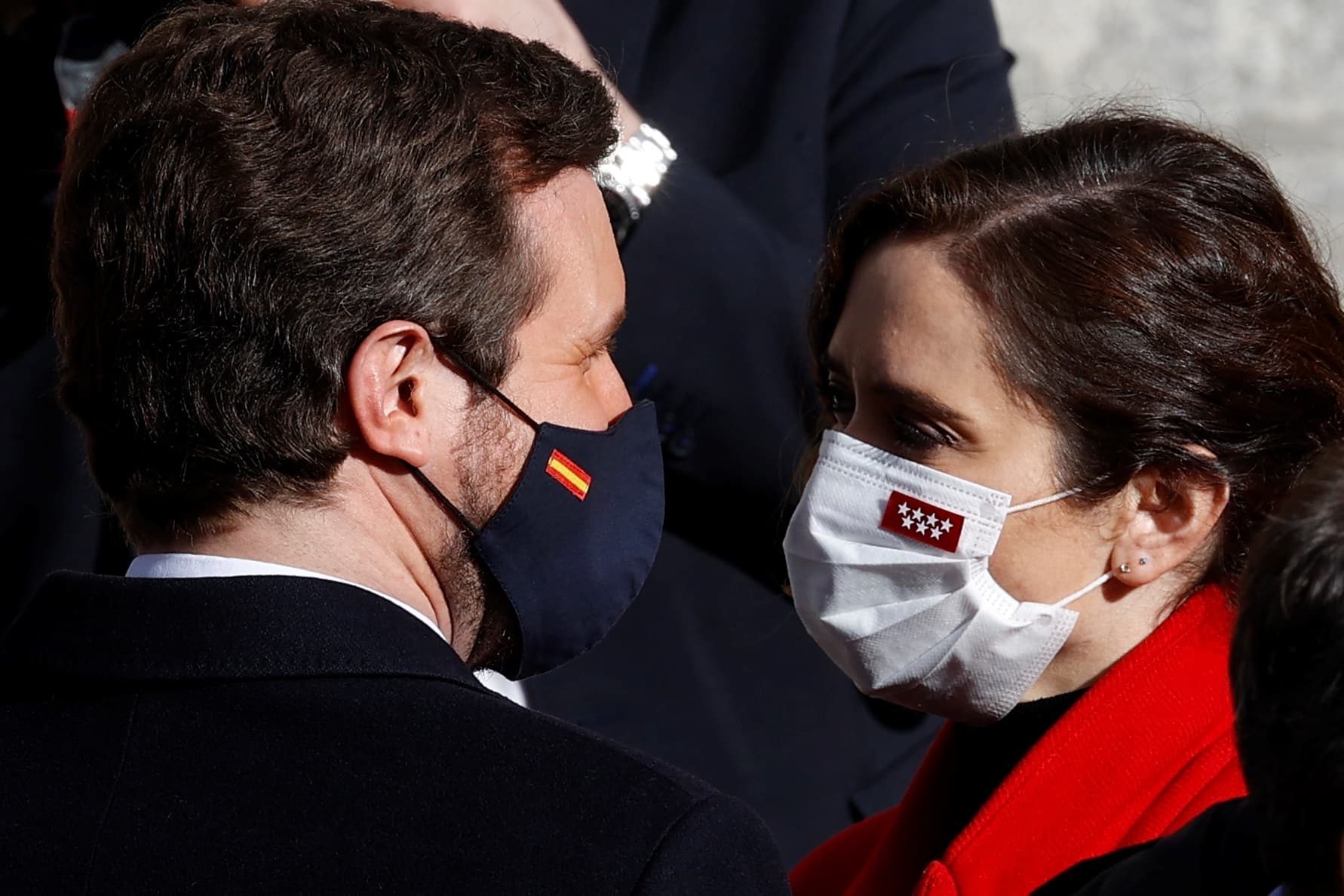 El presidente del PP, Pablo Casado; y la presidenta de la Comunidad de Madrid, Isabel Díaz Ayuso.