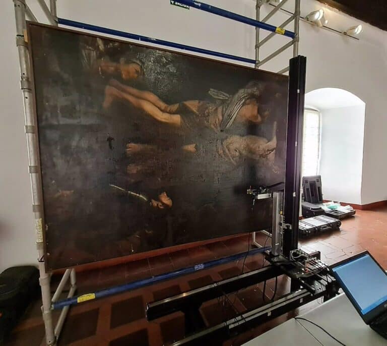 Escanean en 3D una copia de un Caravaggio en el Museo de Santa Cruz de Toledo