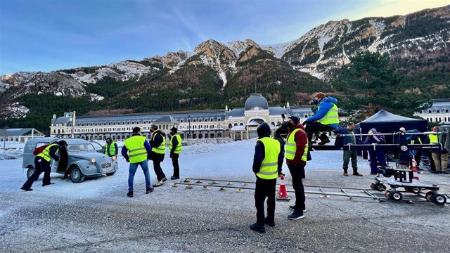 Rodaje de la nueva película de HBO Max de la mano de Zeta Studios, ¡García!, en el pirineo Aragonés