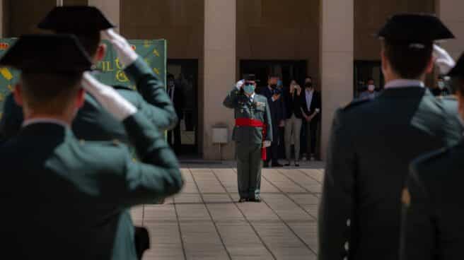 El general José Luis Tovar Jover, tomando posesión en mayo como Jefe de la Zona de la Guardia Civil de Cataluña.