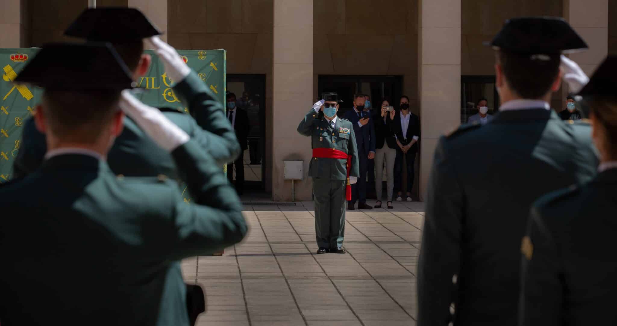 El general José Luis Tovar Jover, tomando posesión en mayo como Jefe de la Zona de la Guardia Civil de Cataluña.