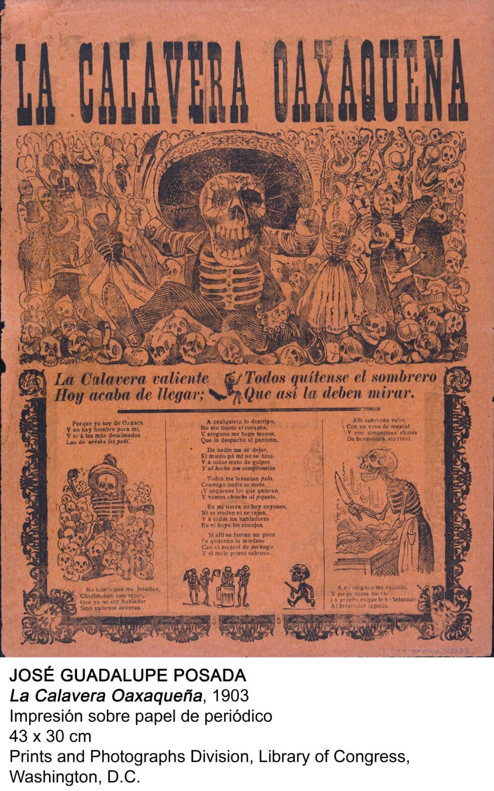 'La Calavera Oaxaqueña', José Guadalupe Posada