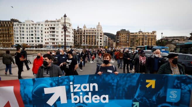 Marcha de a red de apoyo a los presos de ETA Sare