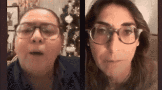 La "oritrón" y el discurso 'antivacunas' de Paz Padilla que no ha dejado indiferente a nadie Paz Padilla y María del Monte hablando sobre el covid en un directo de Instagram