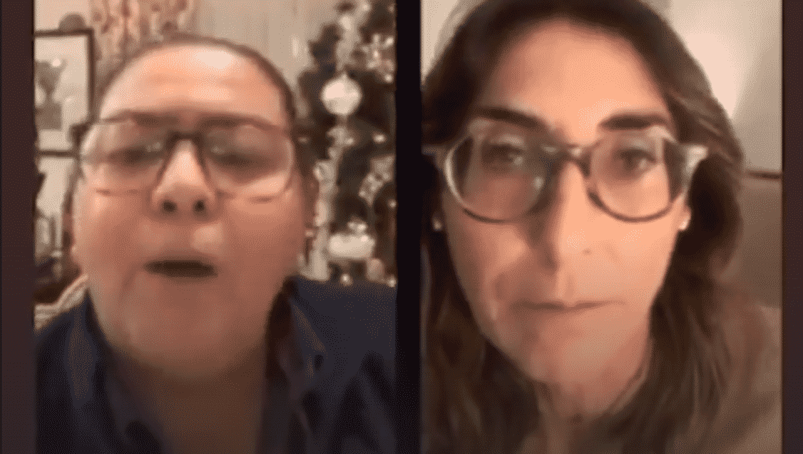 Paz Padilla y María del Monte hablando sobre el covid en un directo de Instagram