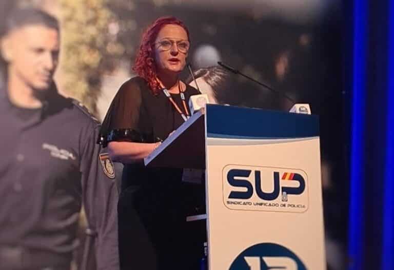 La actual líder del SUP, Mónica Gracia, reelegida para un tercer mandato