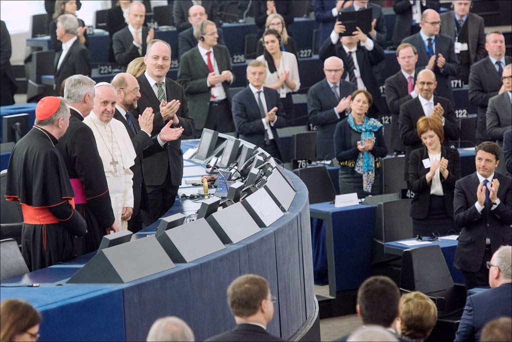 El Papa Francisco, en el Parlamento Europeo en noviembre de 2014.