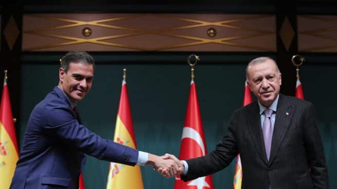 Pedro Sánchez y Erdogan, durante la cumbre entre España y Turquía del pasado 17 de noviembre. Pedro Sánchez y Erdogan, durante la cumbre entre España y Turquía del pasado 17 de noviembre.