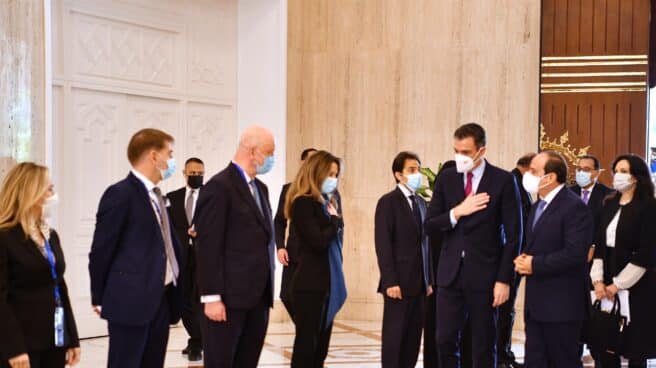 Pedro Sánchez, durante su viaje a Egipto.