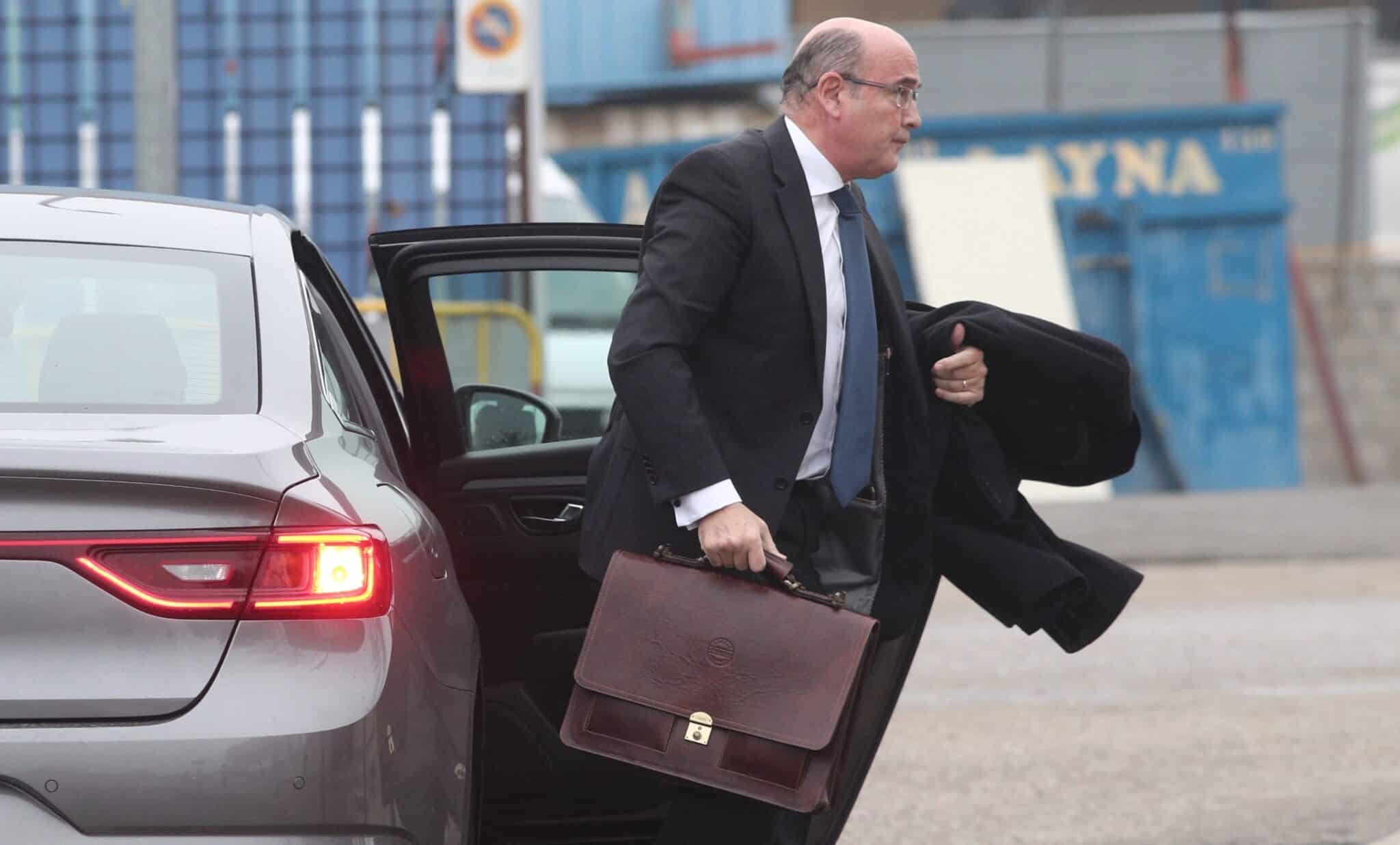 El coronel de la Guardia Civil Pérez de los Cobos, llegando a la Audiencia Nacional.