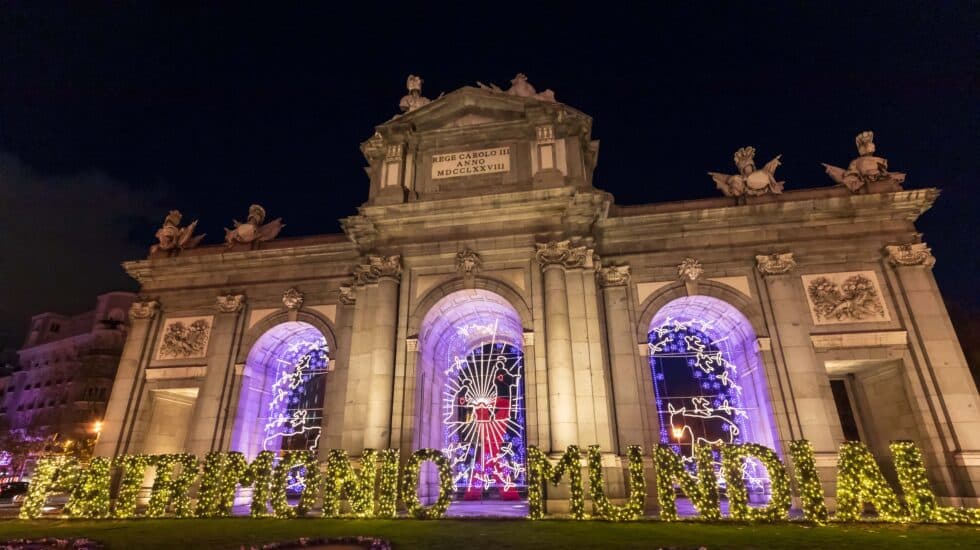 Navidad en Madrid: la Puerta de Alcalá.