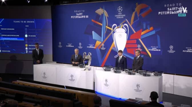 La UEFA repetirá el sorteo de la Champions tras varios errores