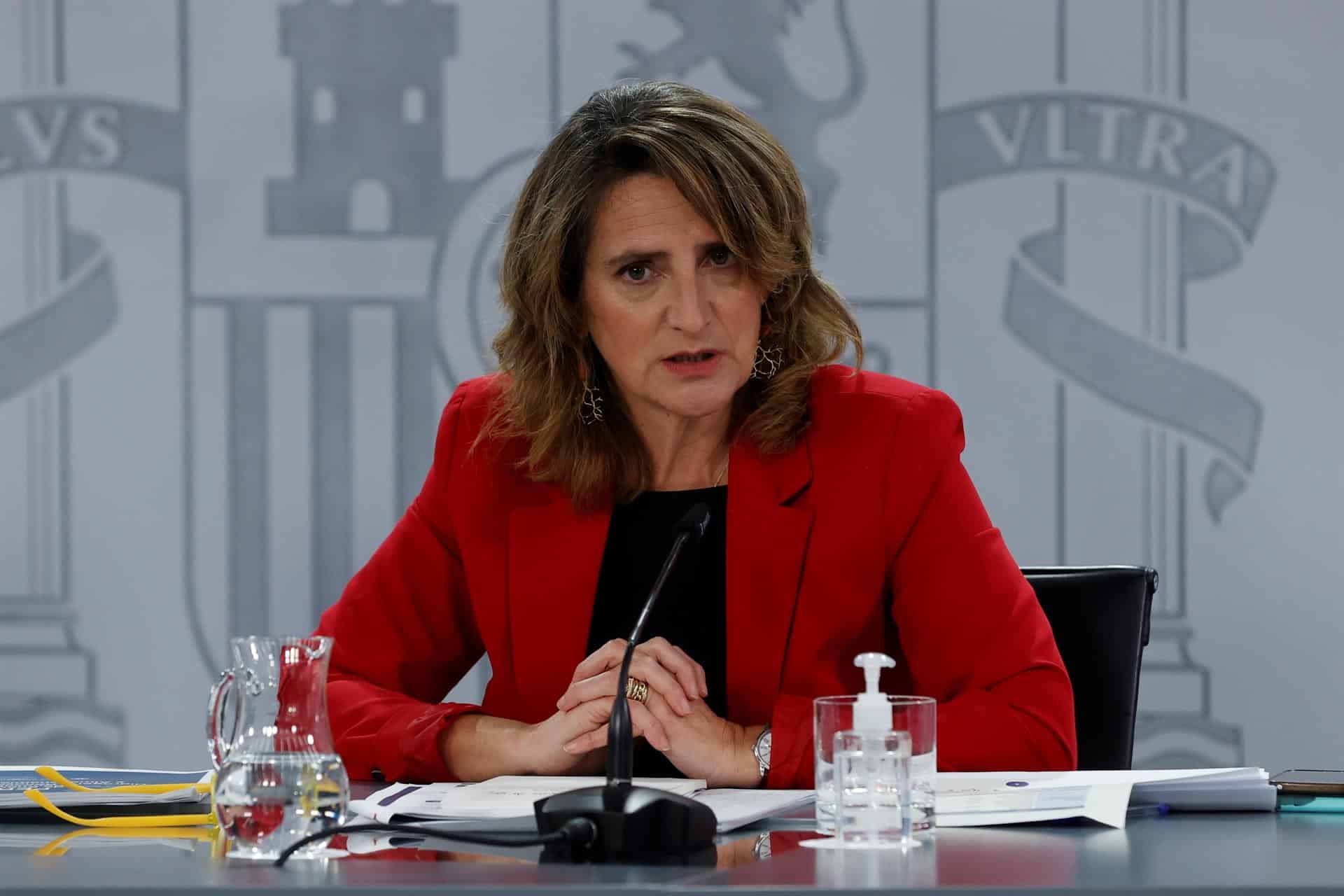 Teresa Ribera, ministra de Transición Ecológica, este martes.