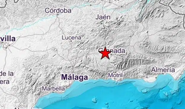 Registrado en Granada un nuevo terremoto de magnitud 2,7 con epicentro en Chauchina