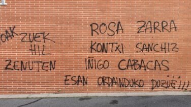 Atacan con pintadas de "asesinos" la sede de un sindicato de la Ertzaintza