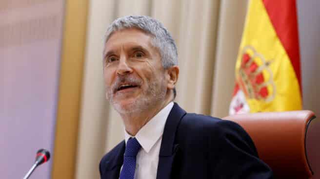 El ministro del Interior, Fernando Grande-Marlaska, durante la presentación del balance de la siniestralidad vial en 2021