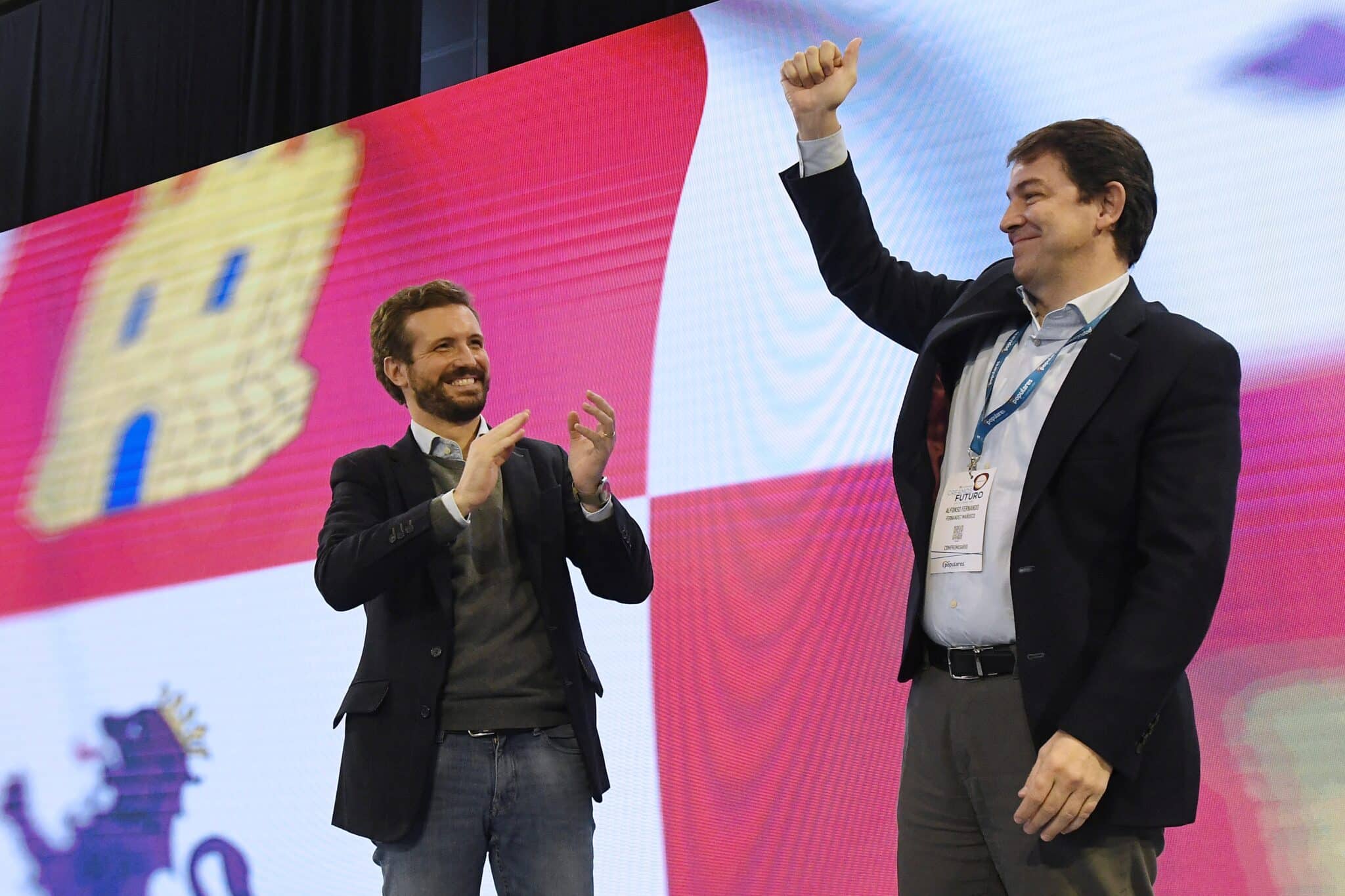 Casado y Fernández Mañueco, en León.