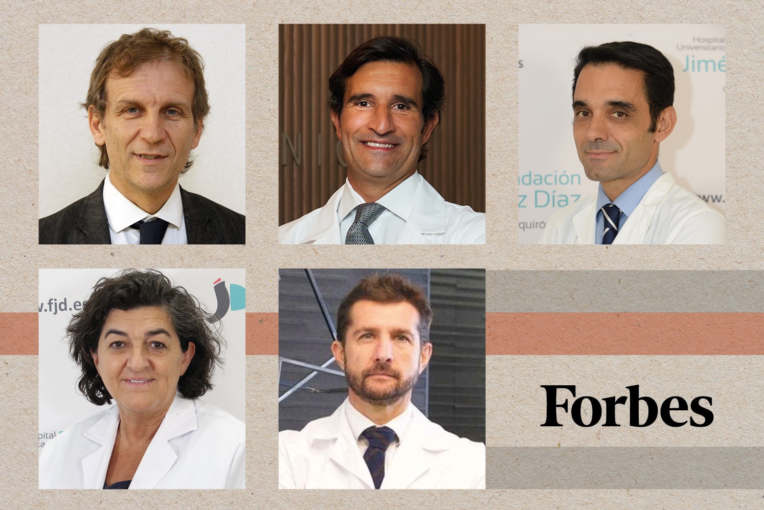 Cuatro hombres y una mujer que ejercen urología en hospitales públicos como privados han destacado como los mejores 100 médicos por 'Forbes'