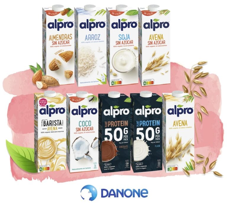 Danone refuerza su liderazgo en el sector vegetariano al retomar la distribución de las bebidas de Alpro