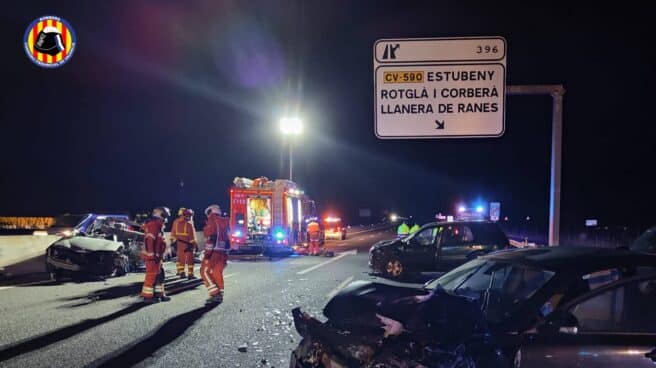 Accidente múltiple en Valencia. Accidente múltiple en Valencia.