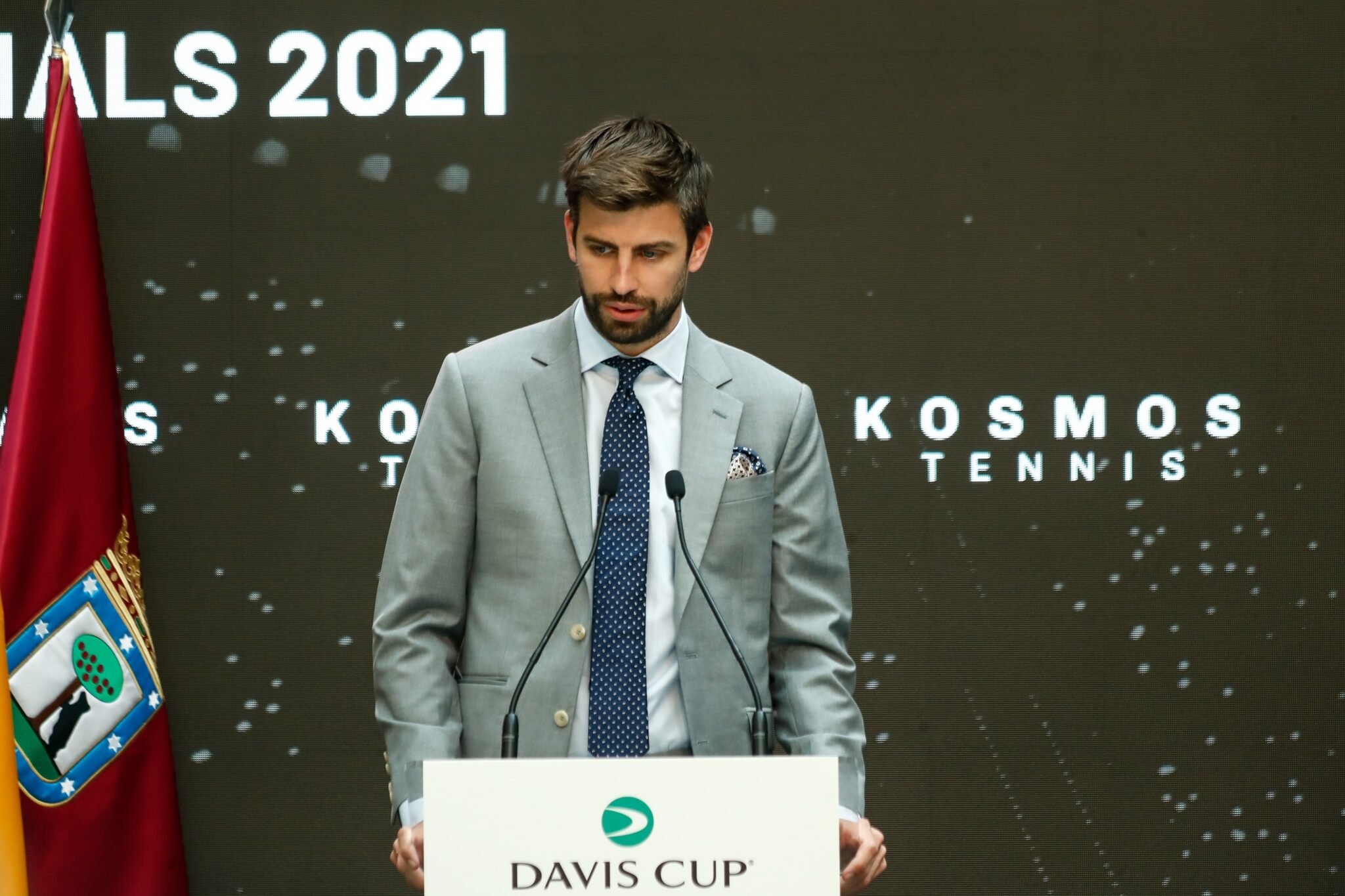 Gerard Piqué, jugador del Barcelona y presidente de Kosmos,