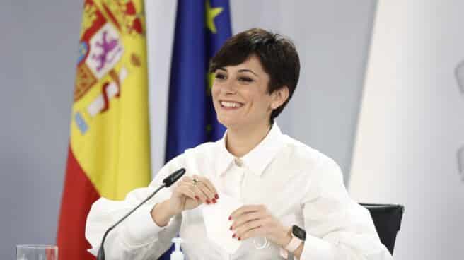 La ministra portavoz del Gobierno, Isabel Rodríguez.