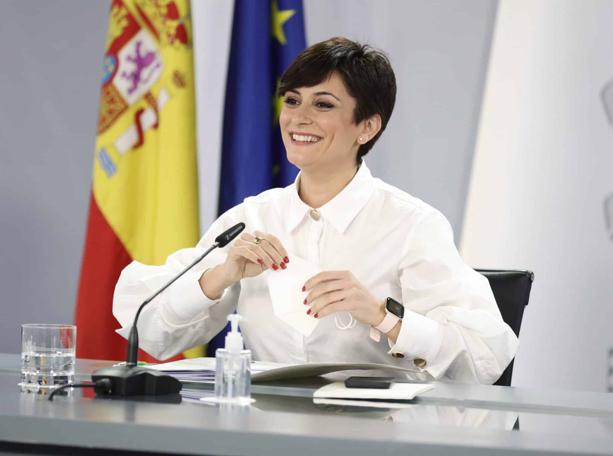 La ministra portavoz del Gobierno, Isabel Rodríguez.