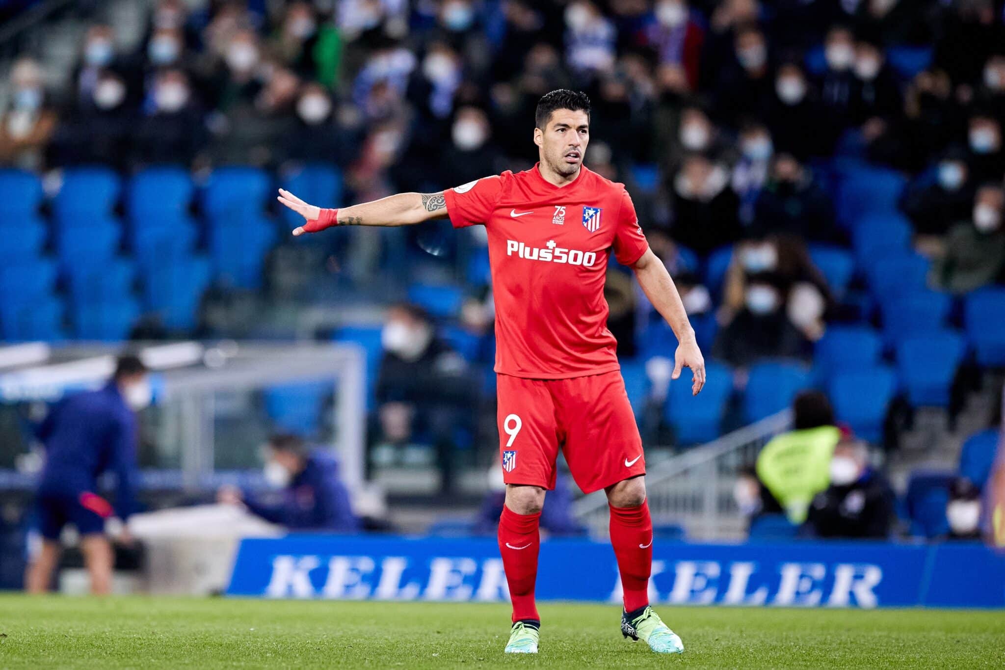 Luis Suárez, delantero del Atlético de Madrid, durante el partido de cuartos de final de Copa del Rey