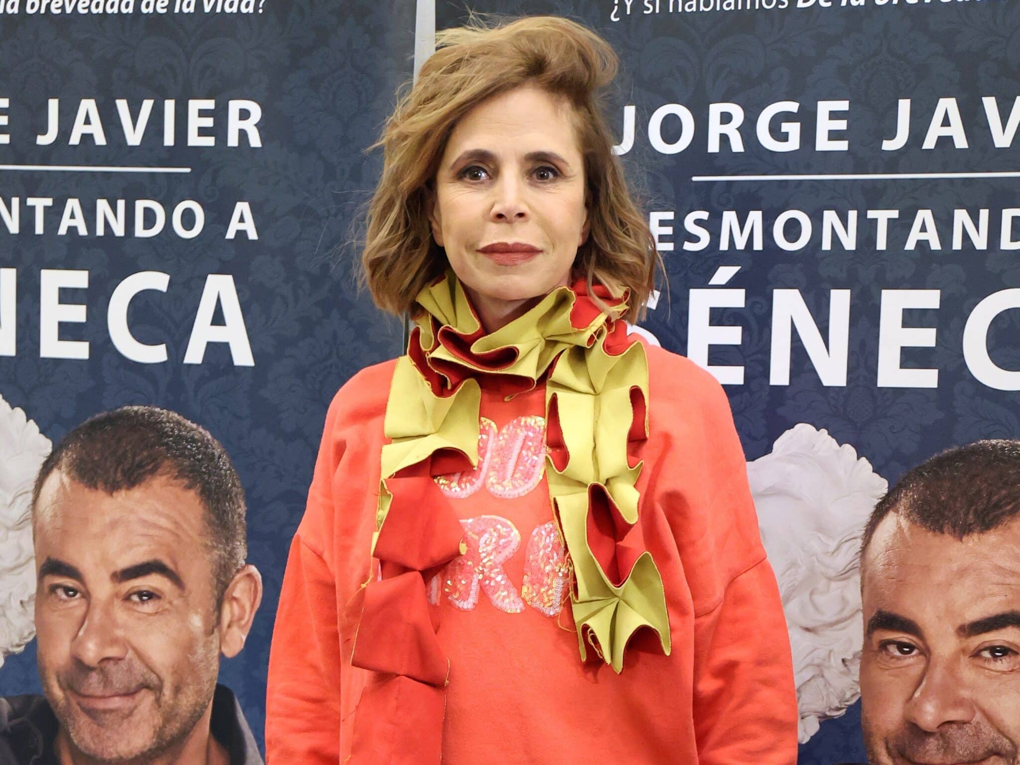 Ágatha Ruiz de la Prada en la presentación de la comedia de Jorge Javier Vázquez, 'Desmontando a Séneca'