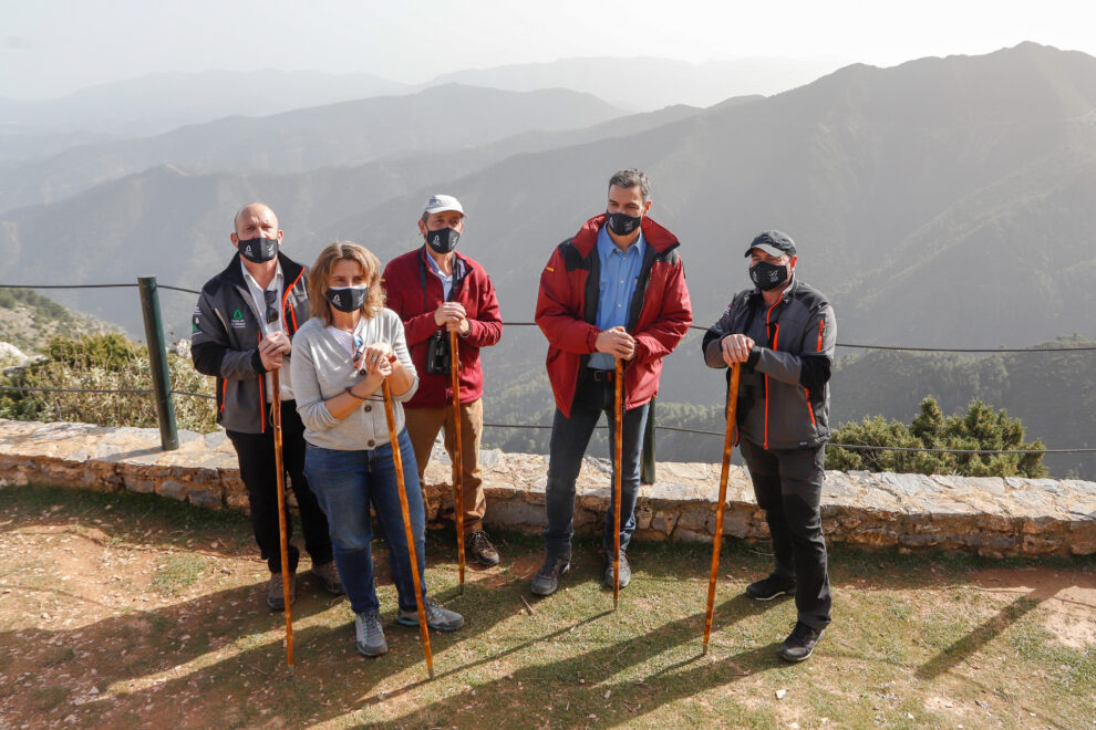 Sánchez, en la Sierra de las Nieves (Málaga).