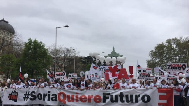 Manifestación de España Vaciada, en Madrid el 31 de marzo de 2019.