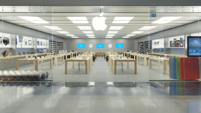 Apple alcanza los tres billones de dólares de valor en Bolsa Tienda Apple en Parquesur (Madrid)
