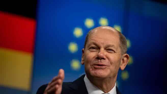 Olaf Scholz, canciller de Alemania, ha mantenido una reunión de trabajo con el presidente del gobierno español, Pedro Sánchez El socialdemócrata Olaf Scholz, canciller de Alemania.