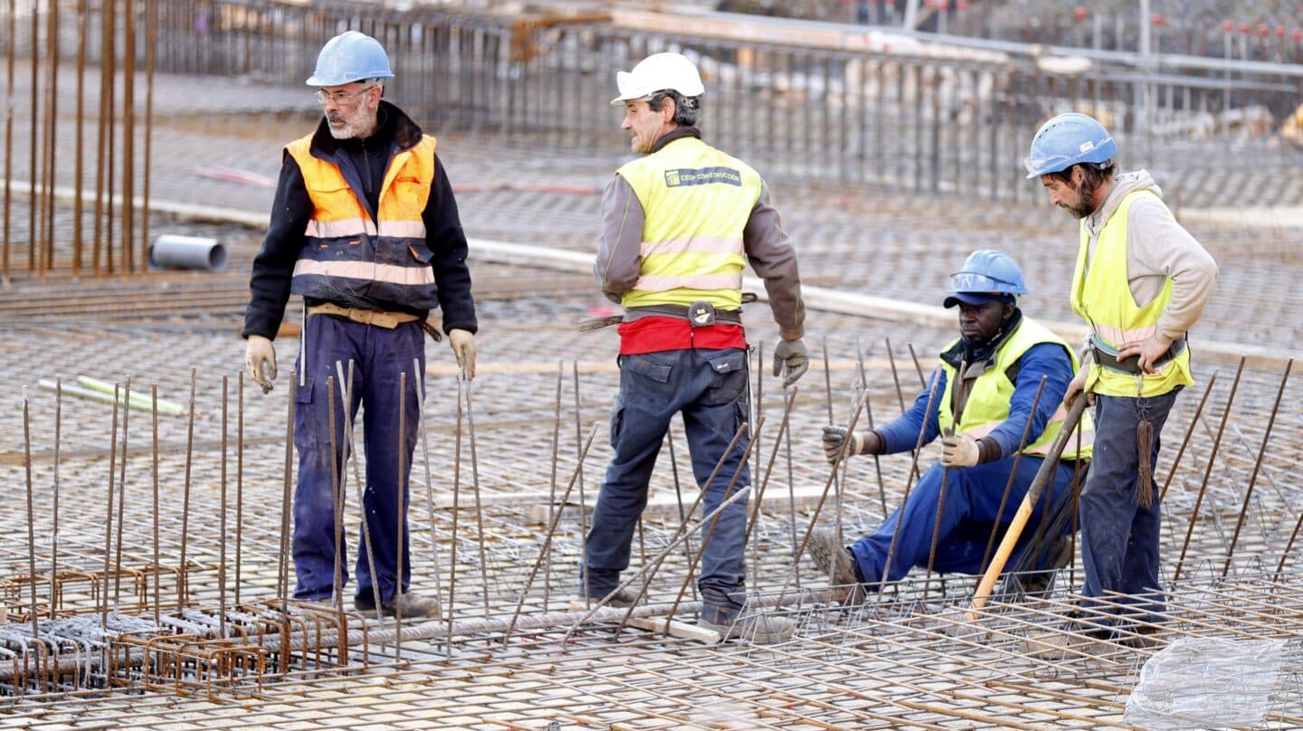 Trabajadores de la construcción.