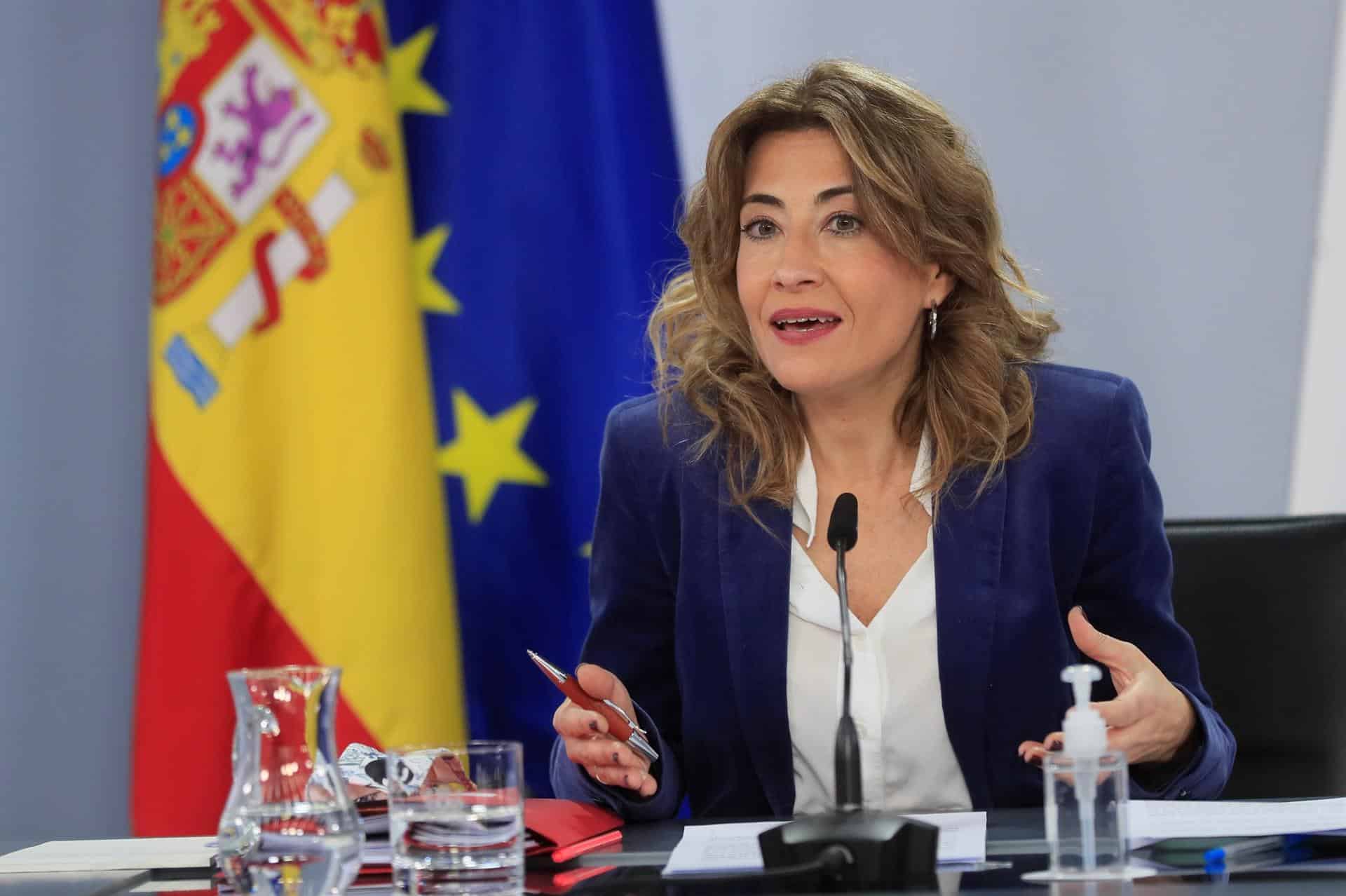 La ministra de Movilidad, Transportes y Agenda Urbana, Raquel Sánchez.