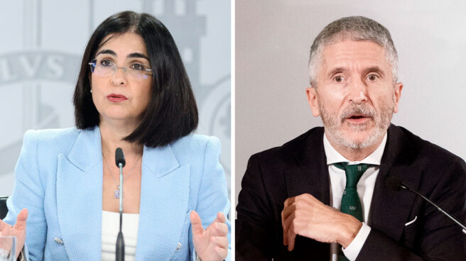 Los ministros Carolina Darias (Sanidad) y Fernando Grande-Marlaska (Interior).