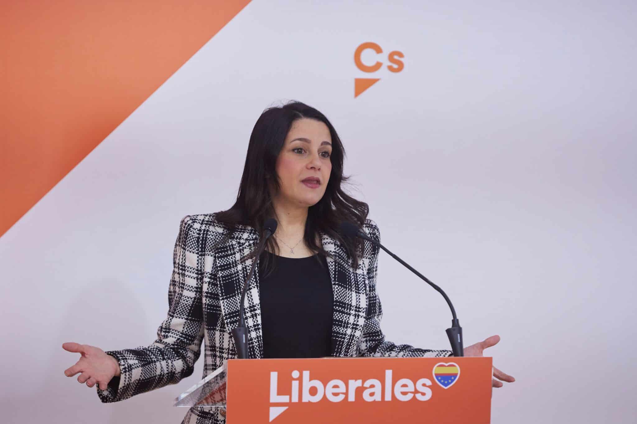 La líder de Ciudadanos, Inés Arrimadas.