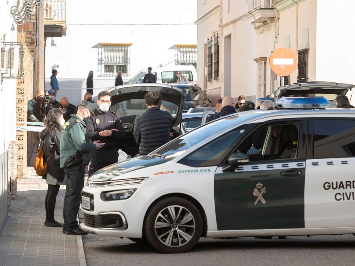 Agentes de la Guardia Civil y Policía, en Sevilla.