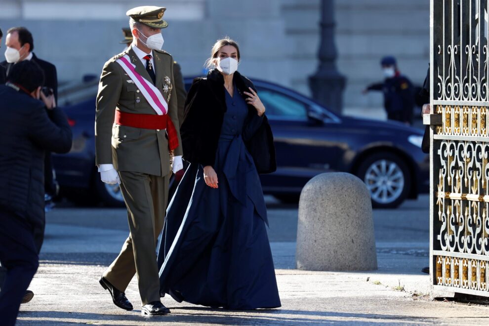 Felipe VI y Letizia Ortiz, en la Pascua Militar.