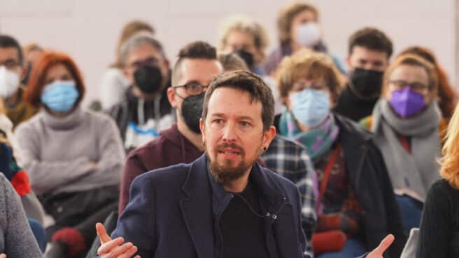 Pablo Iglesias visita Valladolid para apoyar a los candidatos de Unidas Podemos a las elecciones de Castilla y León El ex vicepresidente del Gobierno, Pablo Iglesias, interviene en un coloquio junto a los candidatos de Unidas Podemos por Valladolid.
