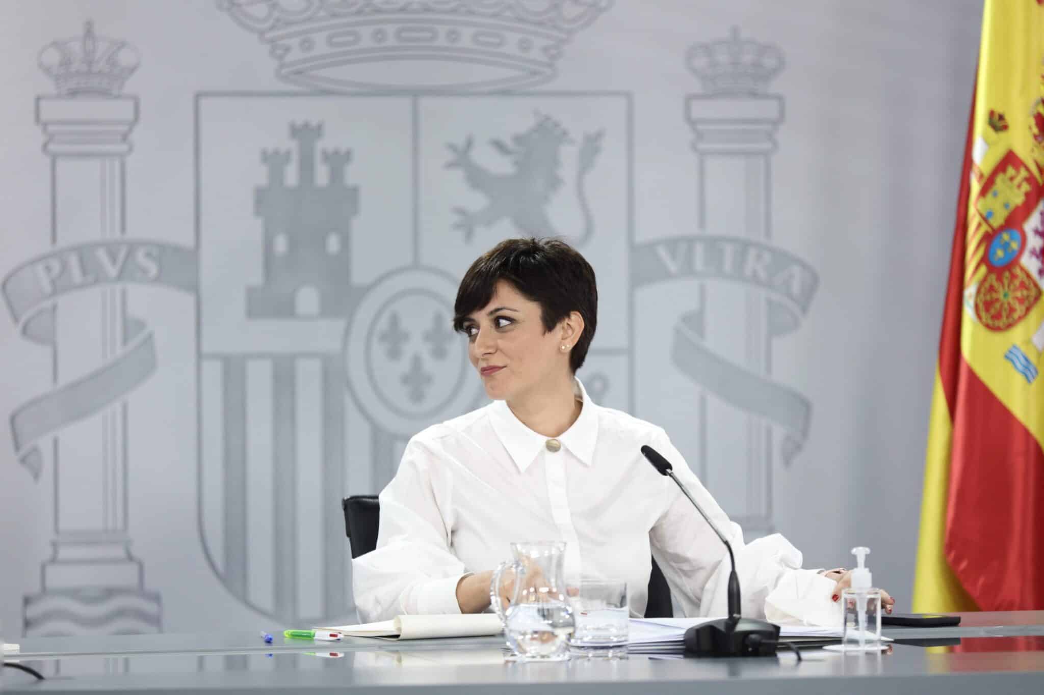 La ministra Portavoz, Isabel Rodríguez.