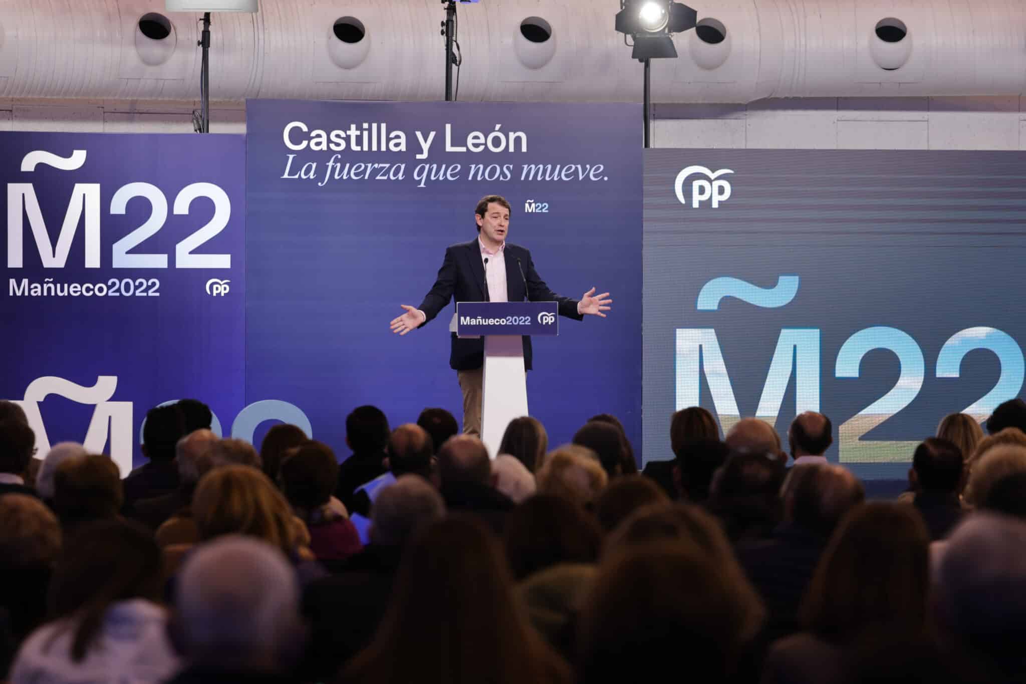El candidato del PP a la Presidencia de la Junta de Castilla y León, Alfonso Fernández Mañueco.