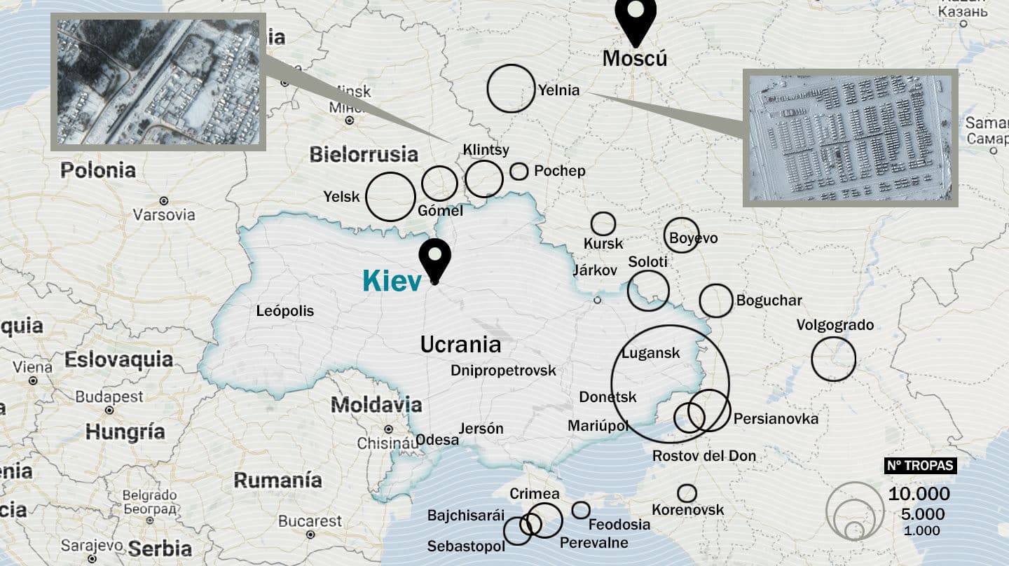 ¿Guerra relámpago sobre Kiev? El reto de defender una capital a 80 km de la frontera