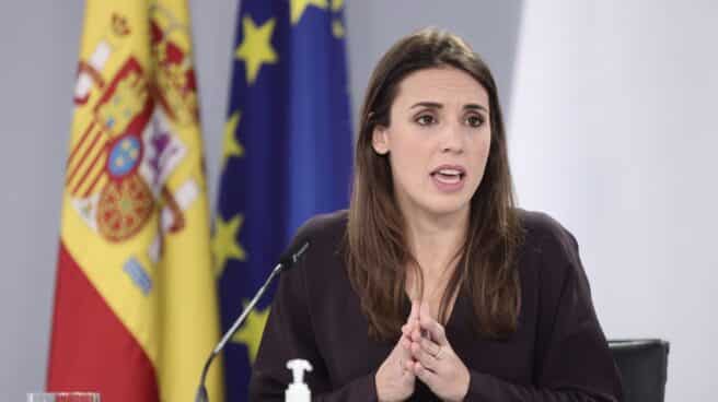 El Gobierno aprueba una subvención al servicio Atenpro a víctimas de violencia machista La ministra de Igualdad, Irene Montero.