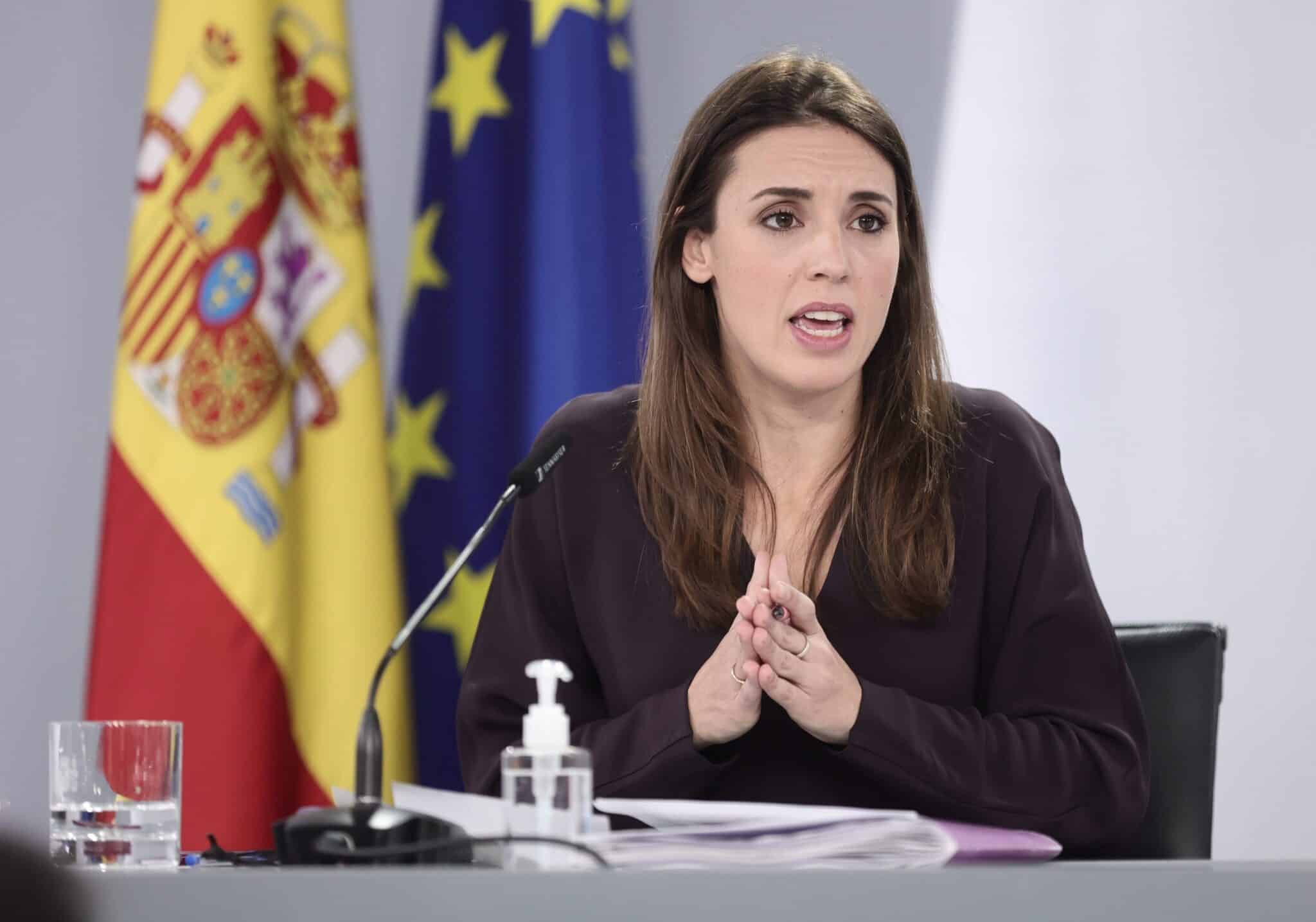 La ministra de Igualdad, Irene Montero.