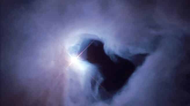 Imagen del espacio exterior tomada por el telescopio Hubble. Foto de la NASA, tomada por el telescopio Hubble.