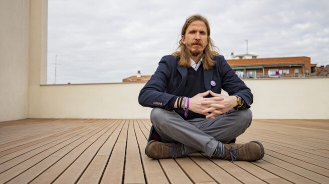 Pablo Fernández, candidato de Podemos a la Junta de Castilla y León, durante la entrevista con El Independiente Pablo Fernández, candidato de Podemos a la Junta de Castilla y León, durante la entrevista con El Independiente