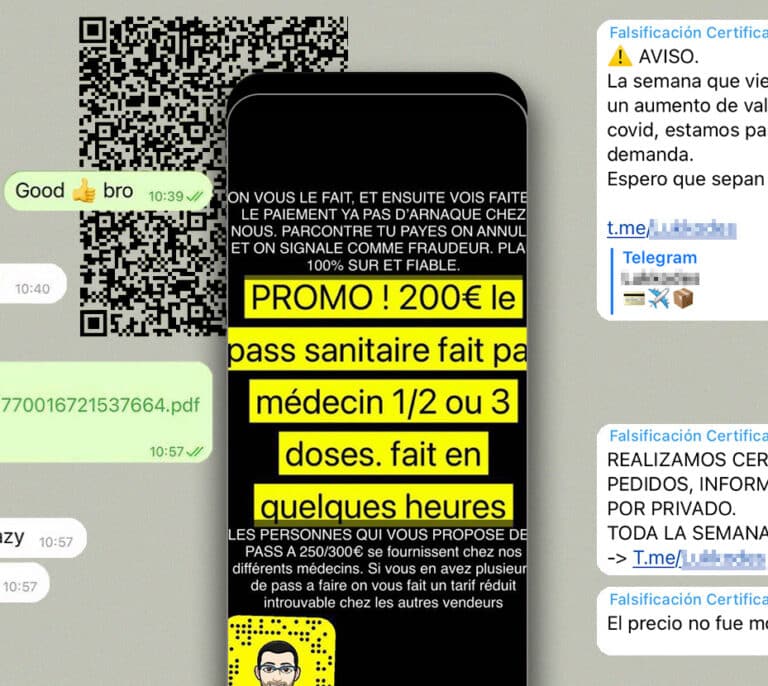 Un falsificador y el nuevo filón de los pasaportes Covid: "Es lo que más nos están pidiendo en España"