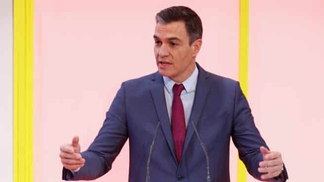 El presidente del Gobierno, Pedro Sánchez, durante su intervención en Fitur.